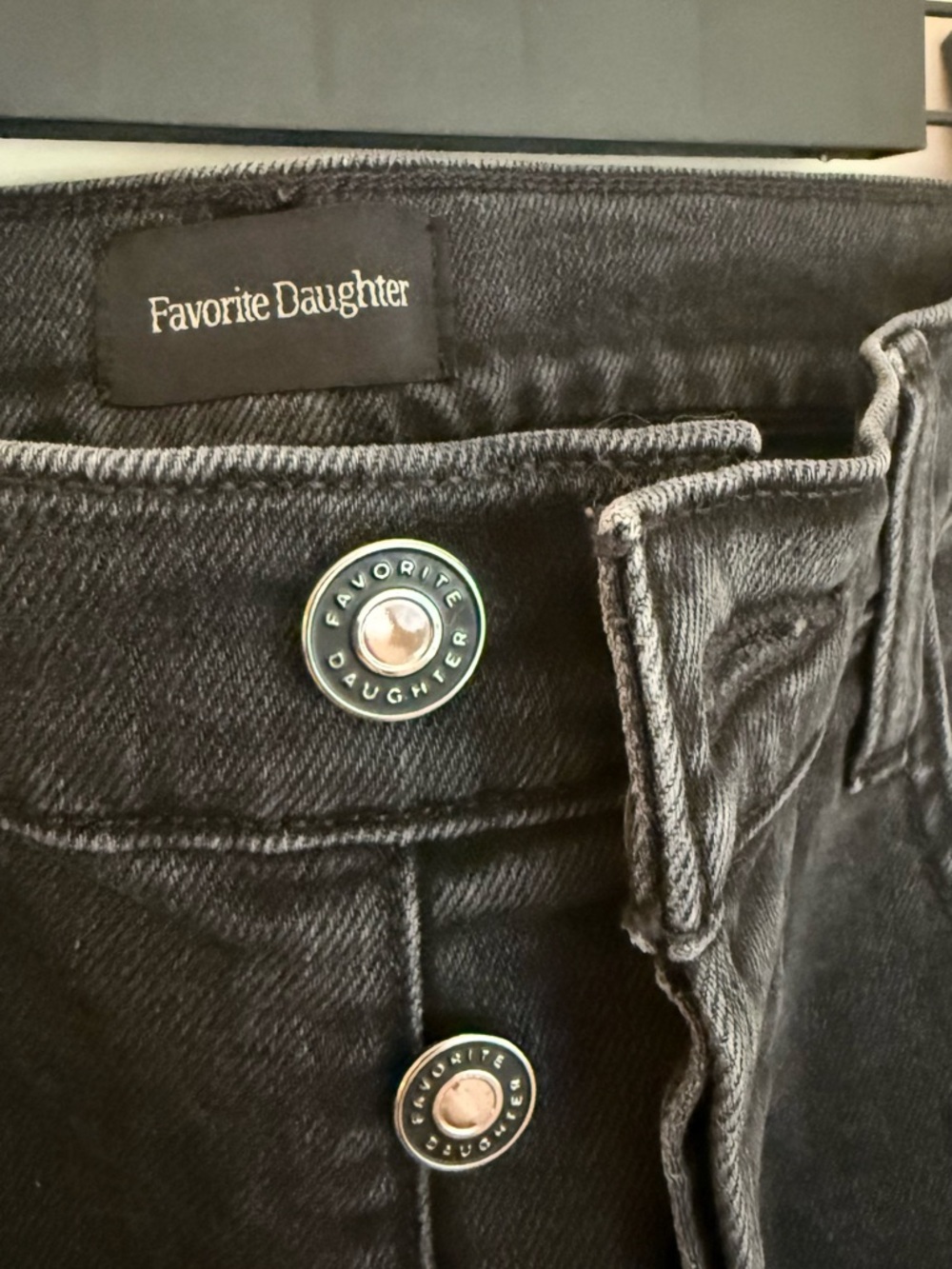 Favorite Daughter High-Rise Button-Fly Flare Jeans, Size 29 - Picture 3 of 8